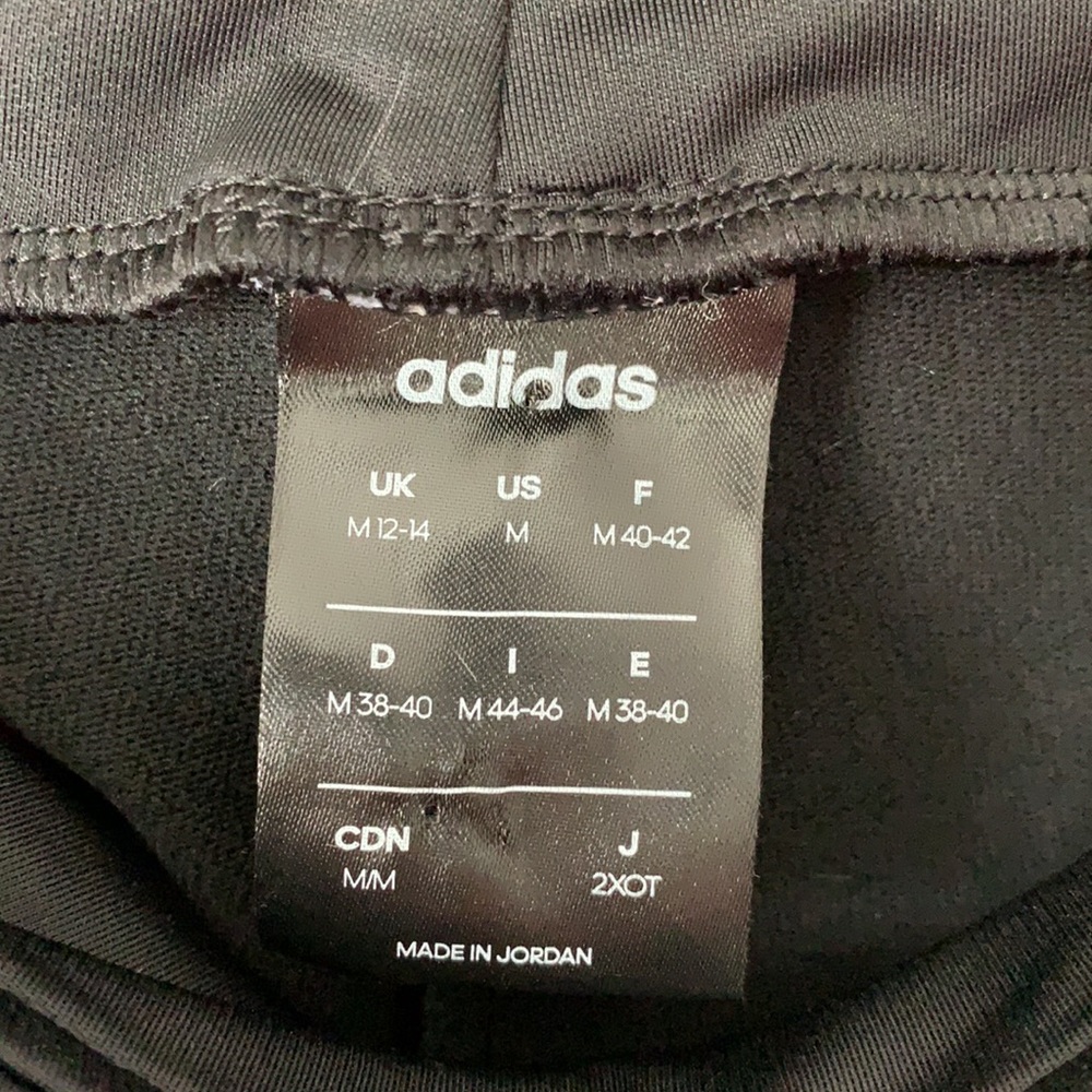 Like new adidas Midrise leggings with logo on leg and hip M - Picture 4 of 5